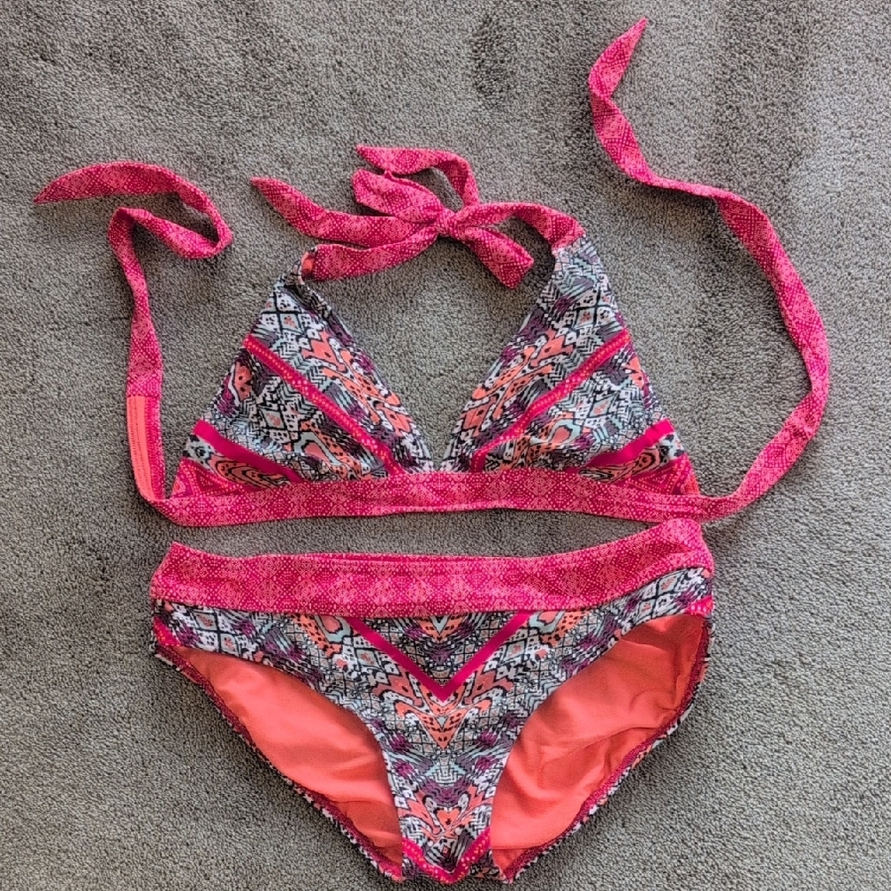 Patagonia Vibrant Pink and Orange Bikini